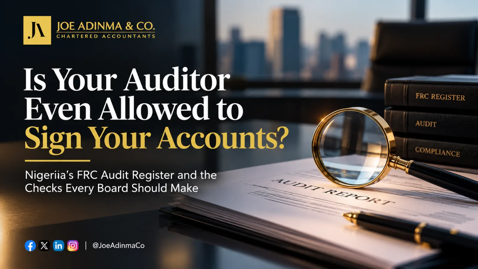 Is Your Auditor Even Allowed to Sign Your Accounts?