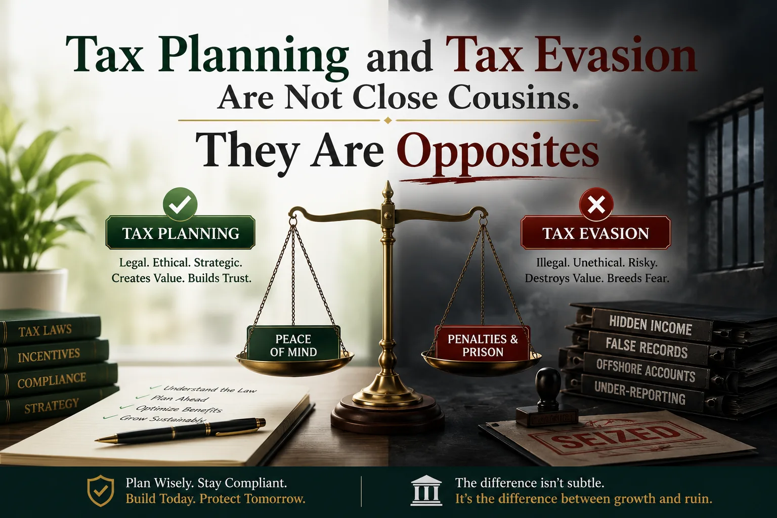 Tax Planning and Tax Evasion Are Not Close Cousins. They Are Opposites