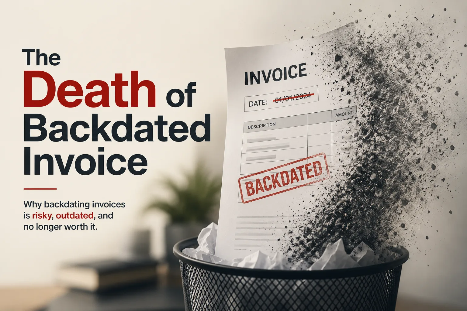 The Death of Backdated Invoice