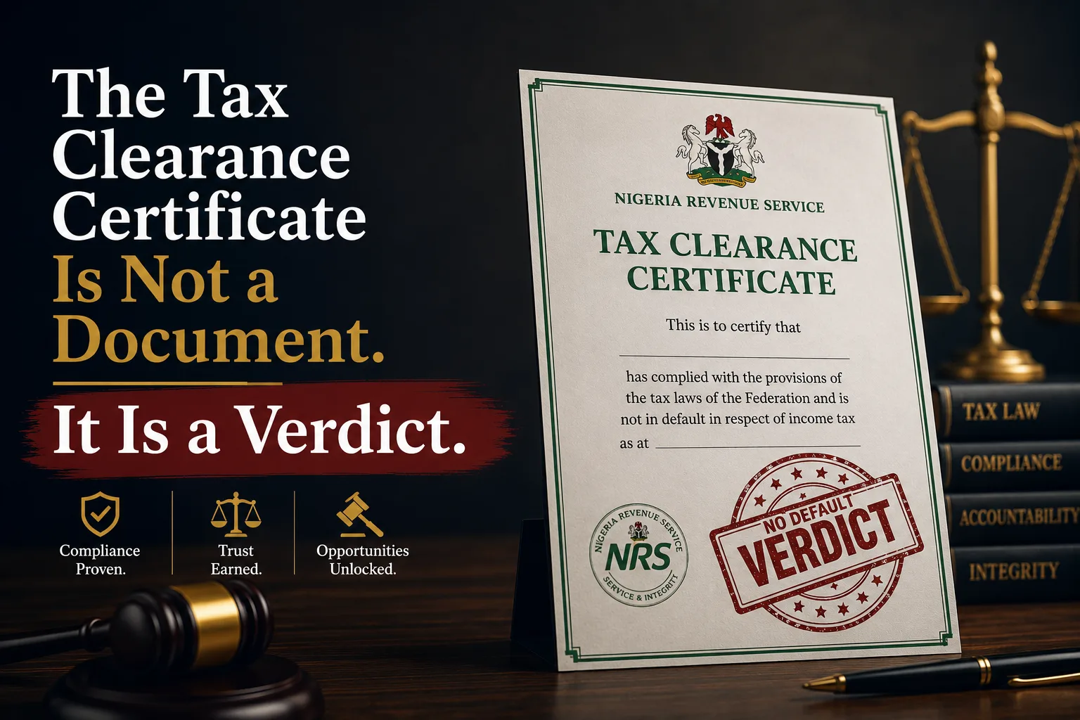 The Tax Clearance Certificate Is Not a Document. It Is a Verdict