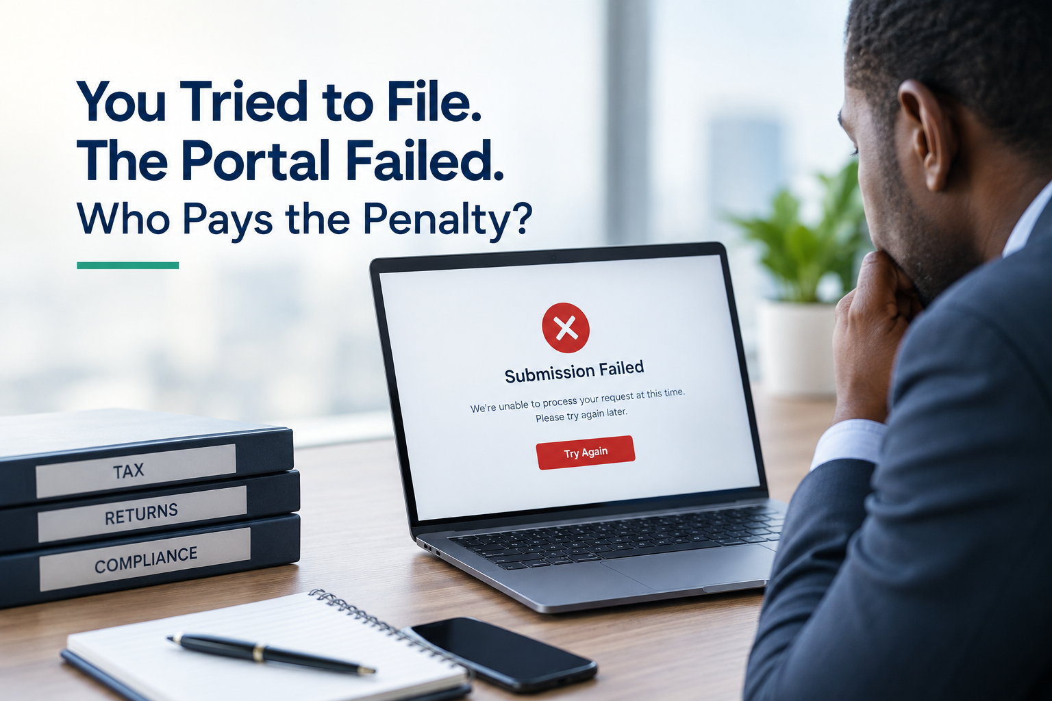 You Tried to File. The Portal Failed. Who Pays the Penalty?