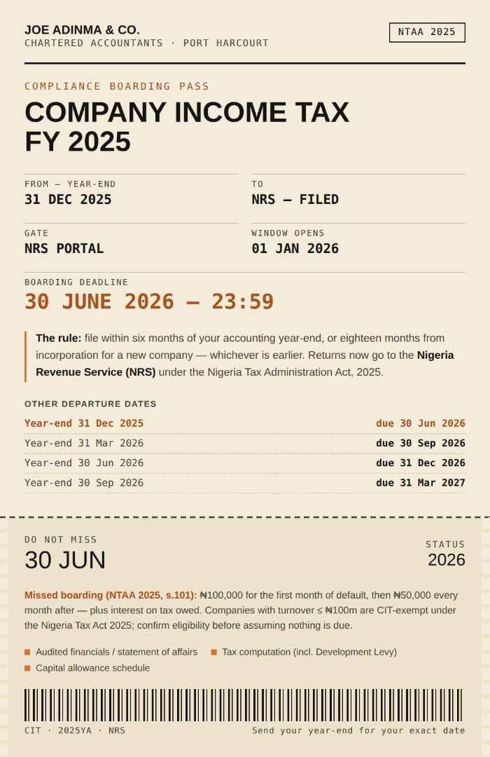 Tax Calendar
